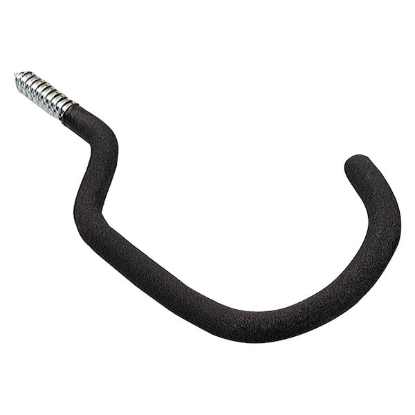 Crawford Crawford 8.5 in. L Vinyl Coated Black Steel Medium Super Bicycle Hook 75 lb. cap. 1 pk SH18-25 - main